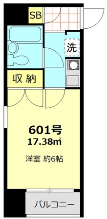 横浜駅 徒歩8分 6階の物件間取画像